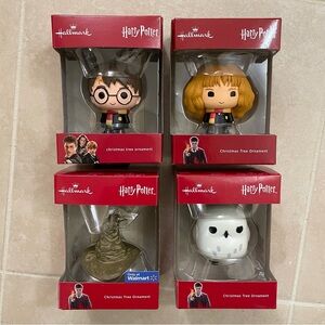 RARE Hallmark "Harry Potter" Christmas Ornaments (4)